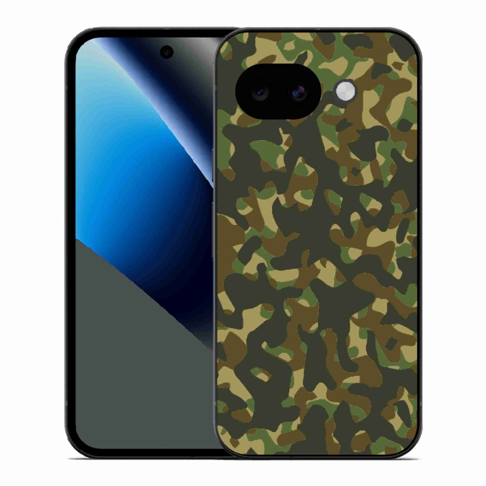 Gélový kryt mmCase na Google Pixel 10a - maskáčový vzor 1