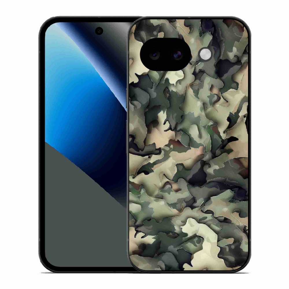 Gélový kryt mmCase na Google Pixel 10a - maskáčový vzor 9