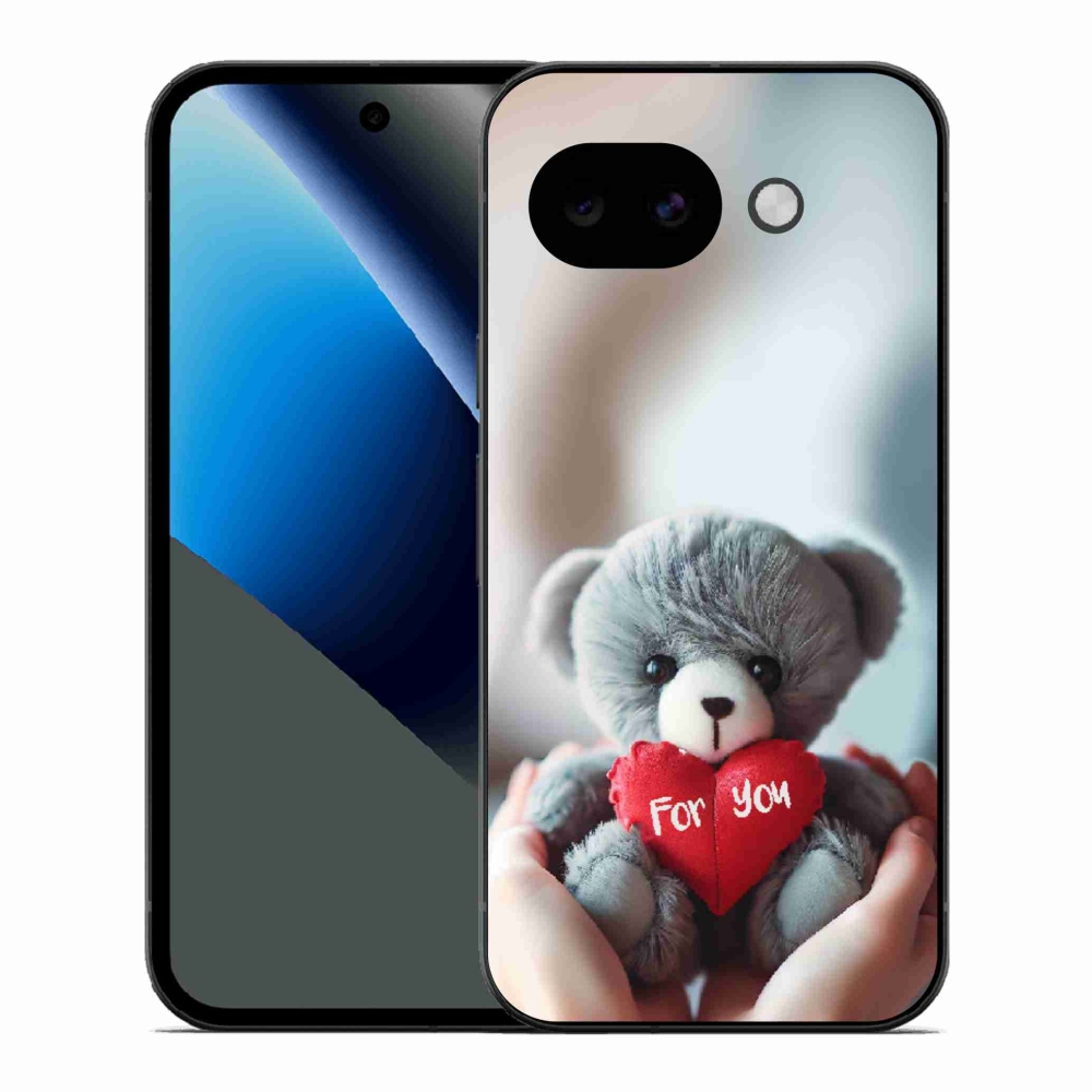 Gélový kryt mmCase na Google Pixel 10a - medvedík pre zamilovaných