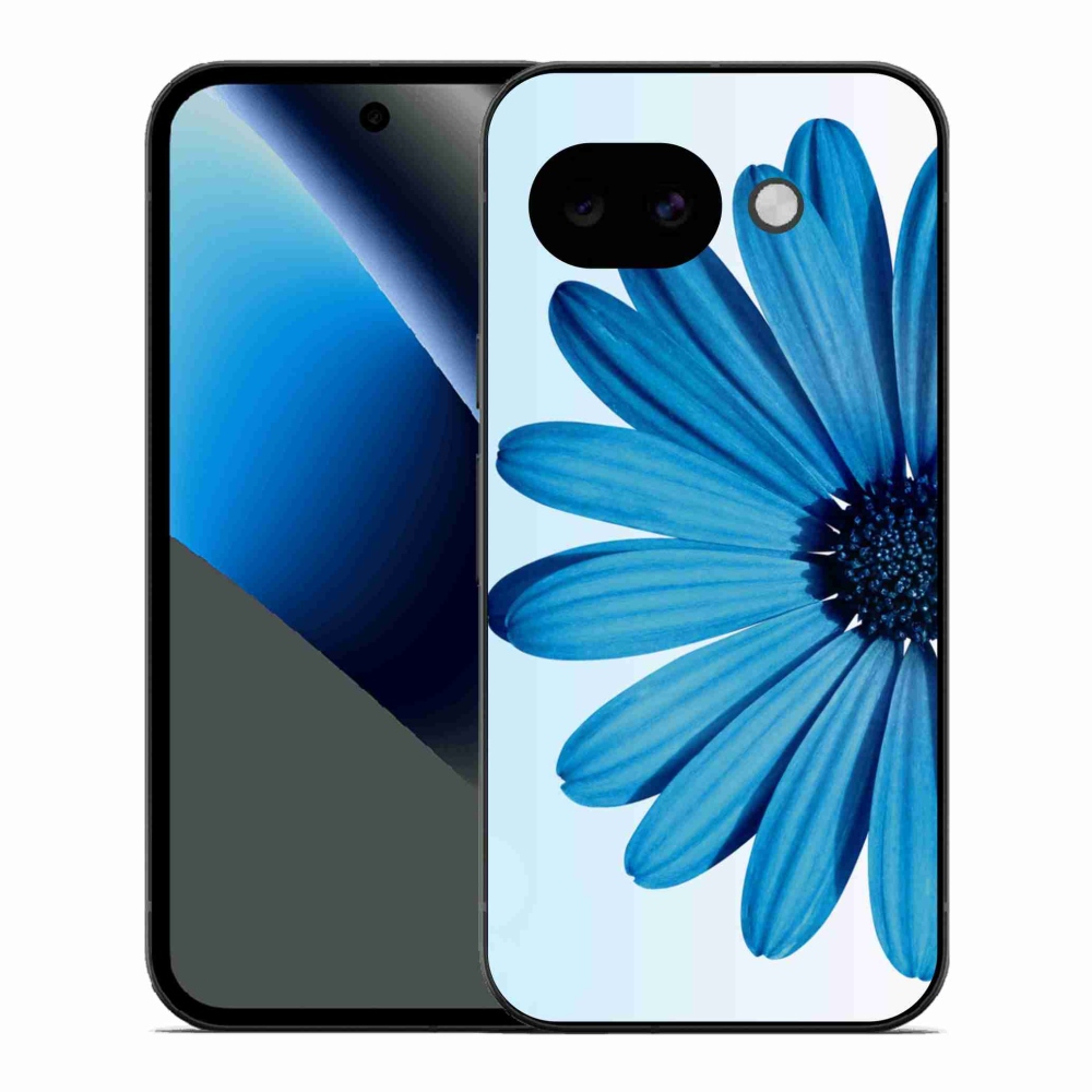 Gélový kryt mmCase na Google Pixel 10a - modrá margaréta