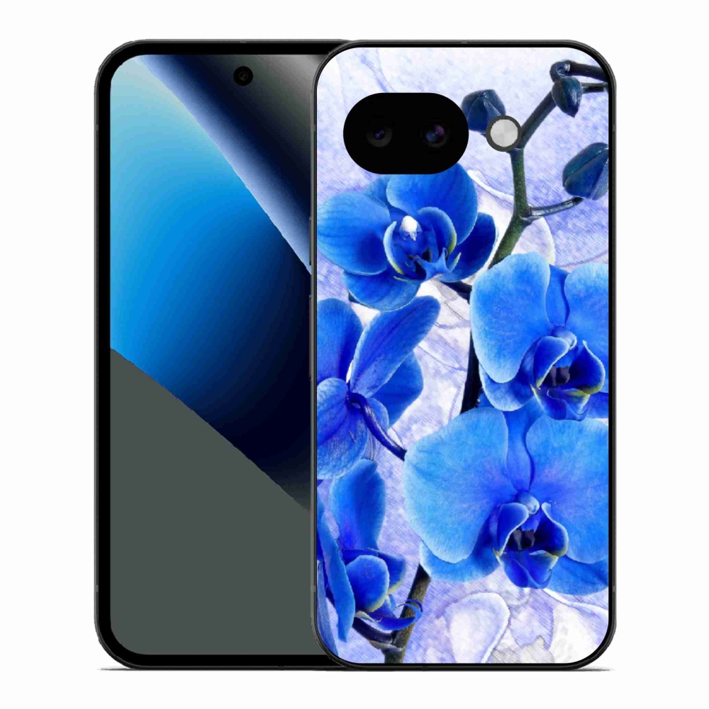 Gélový kryt mmCase na Google Pixel 10a - modré kvety