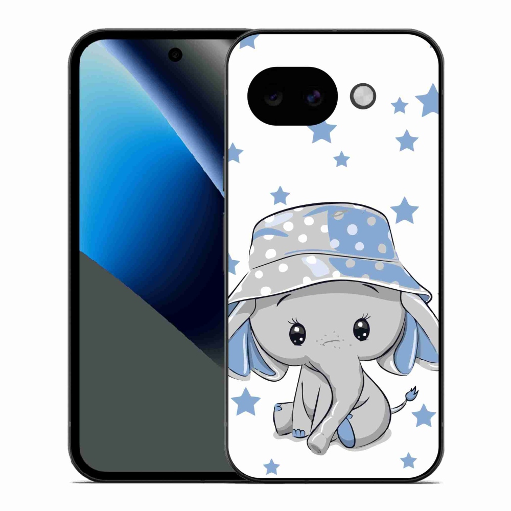 Gélový kryt mmCase na Google Pixel 10a - modrý slon