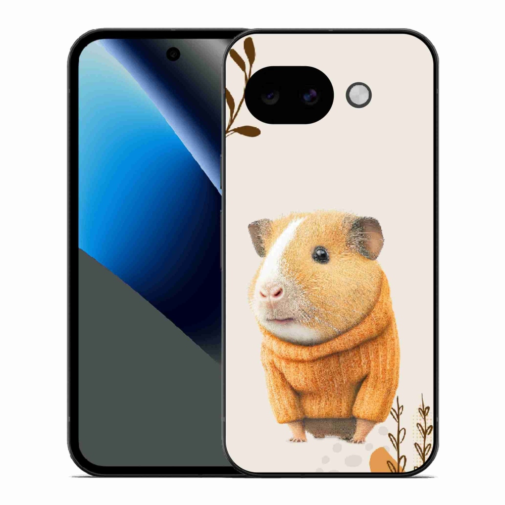 Gélový kryt mmCase na Google Pixel 10a - morča vo svetri