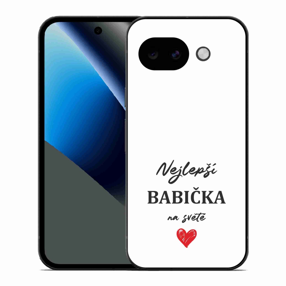 Gélový kryt mmCase na Google Pixel 10a - najlepšia babička 1 biele pozadie