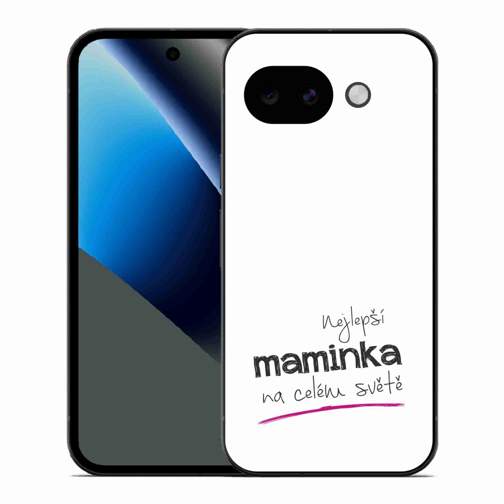 Gélový kryt mmCase na Google Pixel 10a - najlepšia mamička 4 biele pozadie