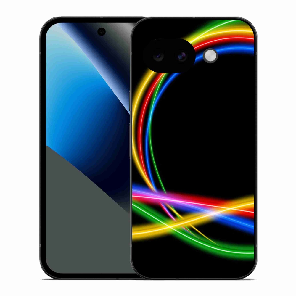 Gélový kryt mmCase na Google Pixel 10a - neónové kruhy