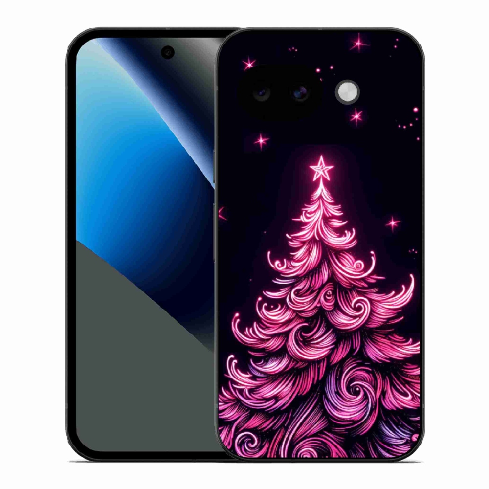Gélový kryt mmCase na Google Pixel 10a - neónový vianočný stromček 2
