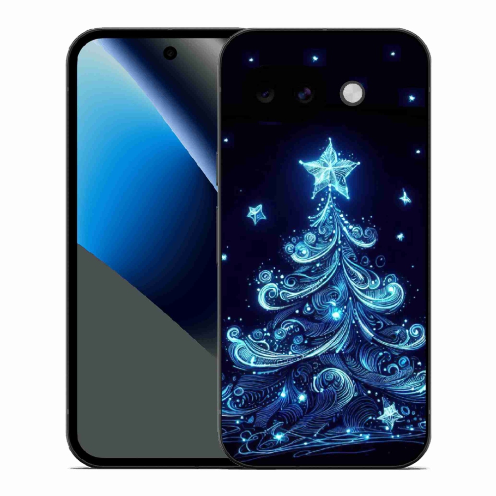 Gélový kryt mmCase na Google Pixel 10a - neónový vianočný stromček 4