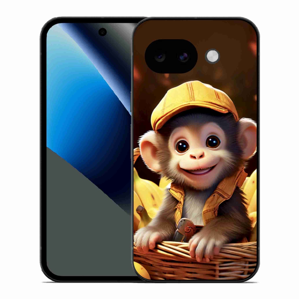 Gélový kryt mmCase na Google Pixel 10a - opice v košíku