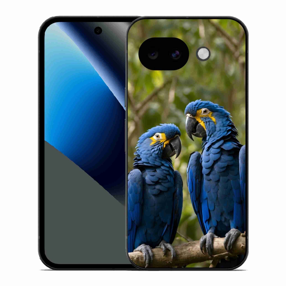 Gélový kryt mmCase na Google Pixel 10a - papagájové duo