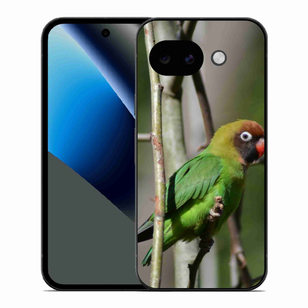 Gélový kryt mmCase na Google Pixel 10a - papagáj agapornis