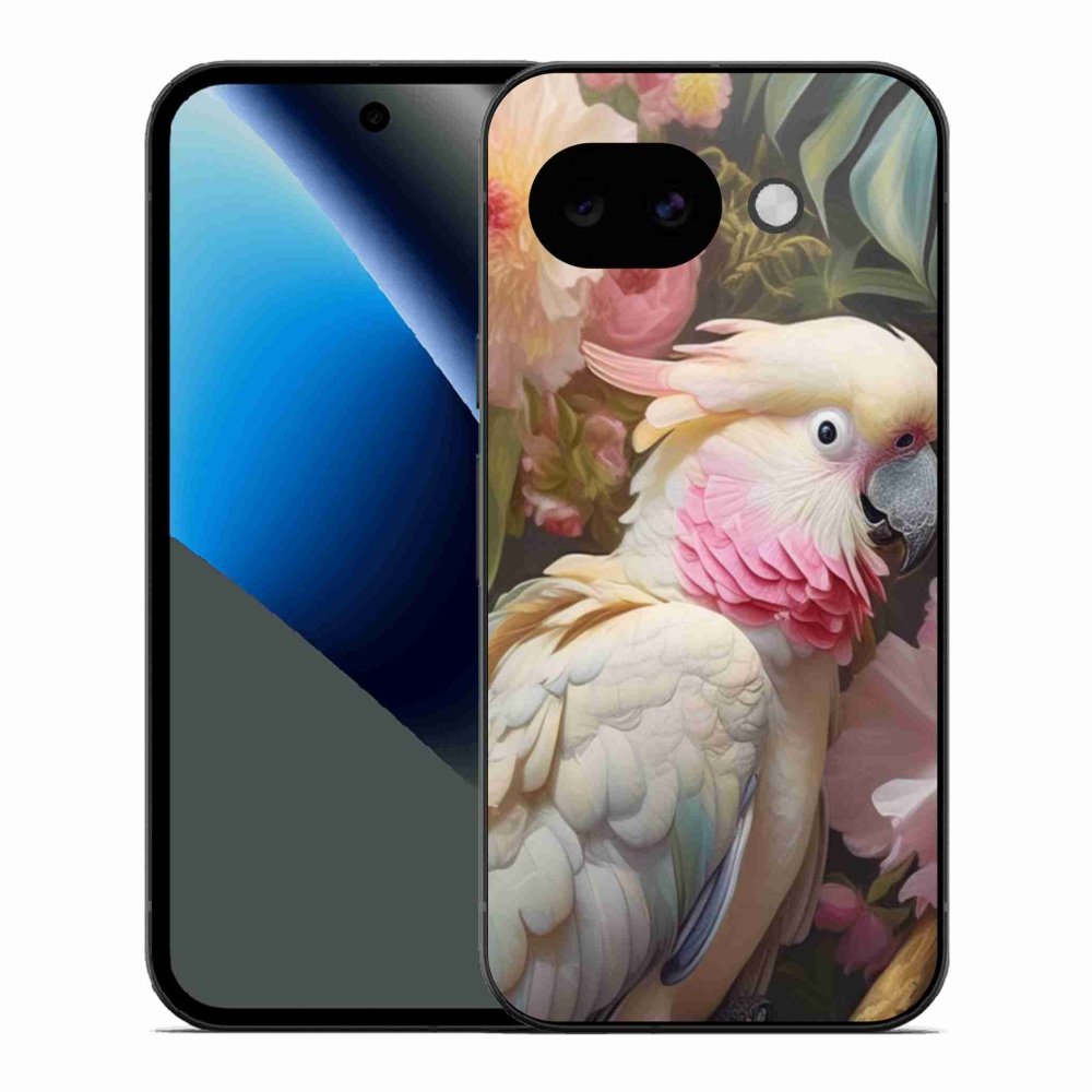 Gélový kryt mmCase na Google Pixel 10a - papagáj kakadu ružový 2