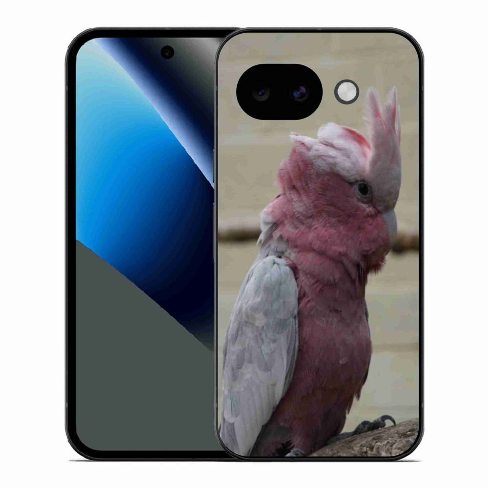 Gélový kryt mmCase na Google Pixel 10a - papagáj kakadu ružový