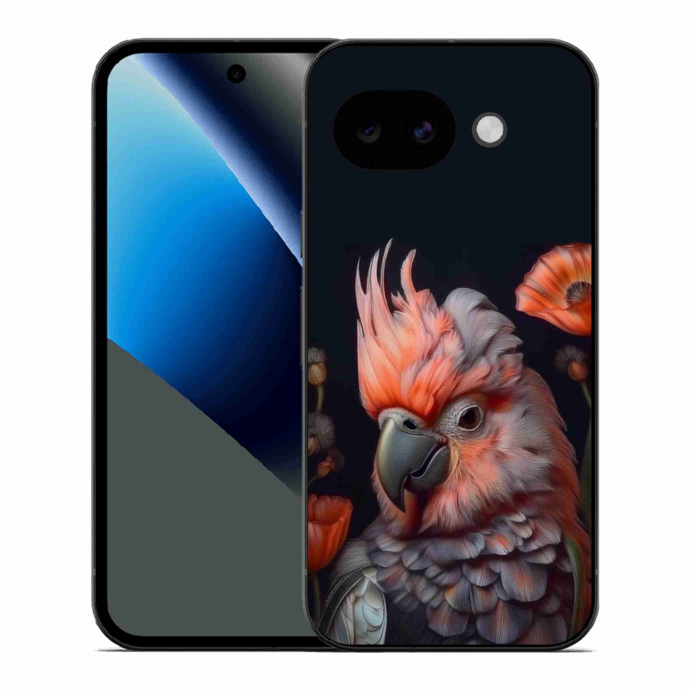 Gélový kryt mmCase na Google Pixel 10a - papagáj kakadu vo farbách