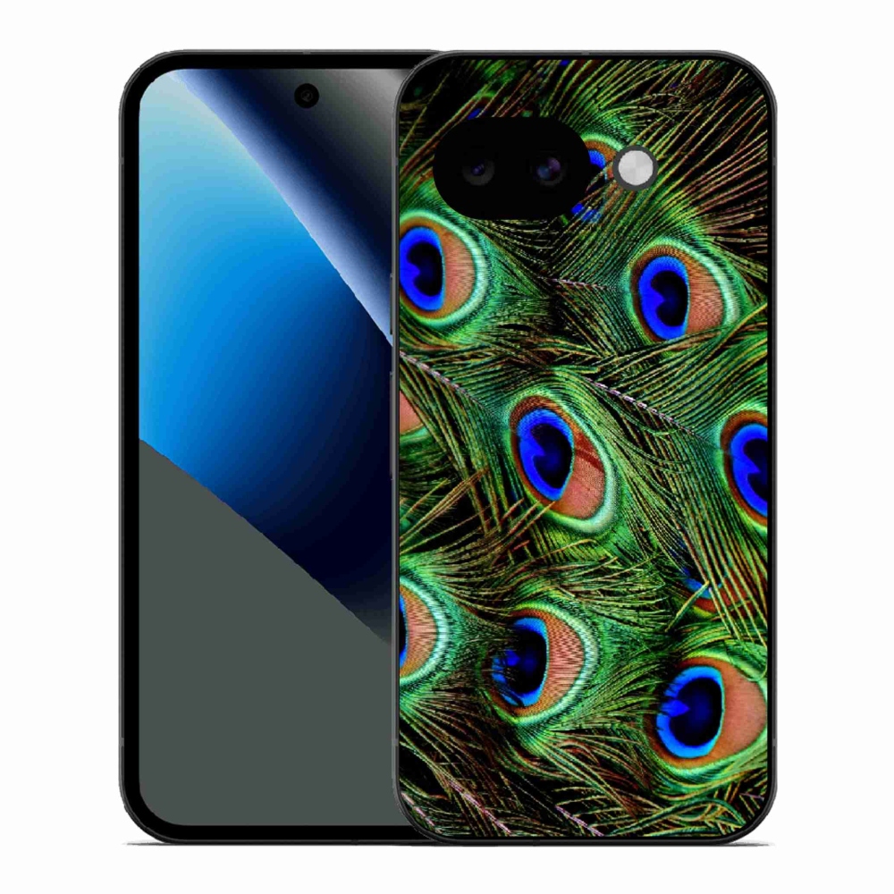 Gélový kryt mmCase na Google Pixel 10a - pávie perie