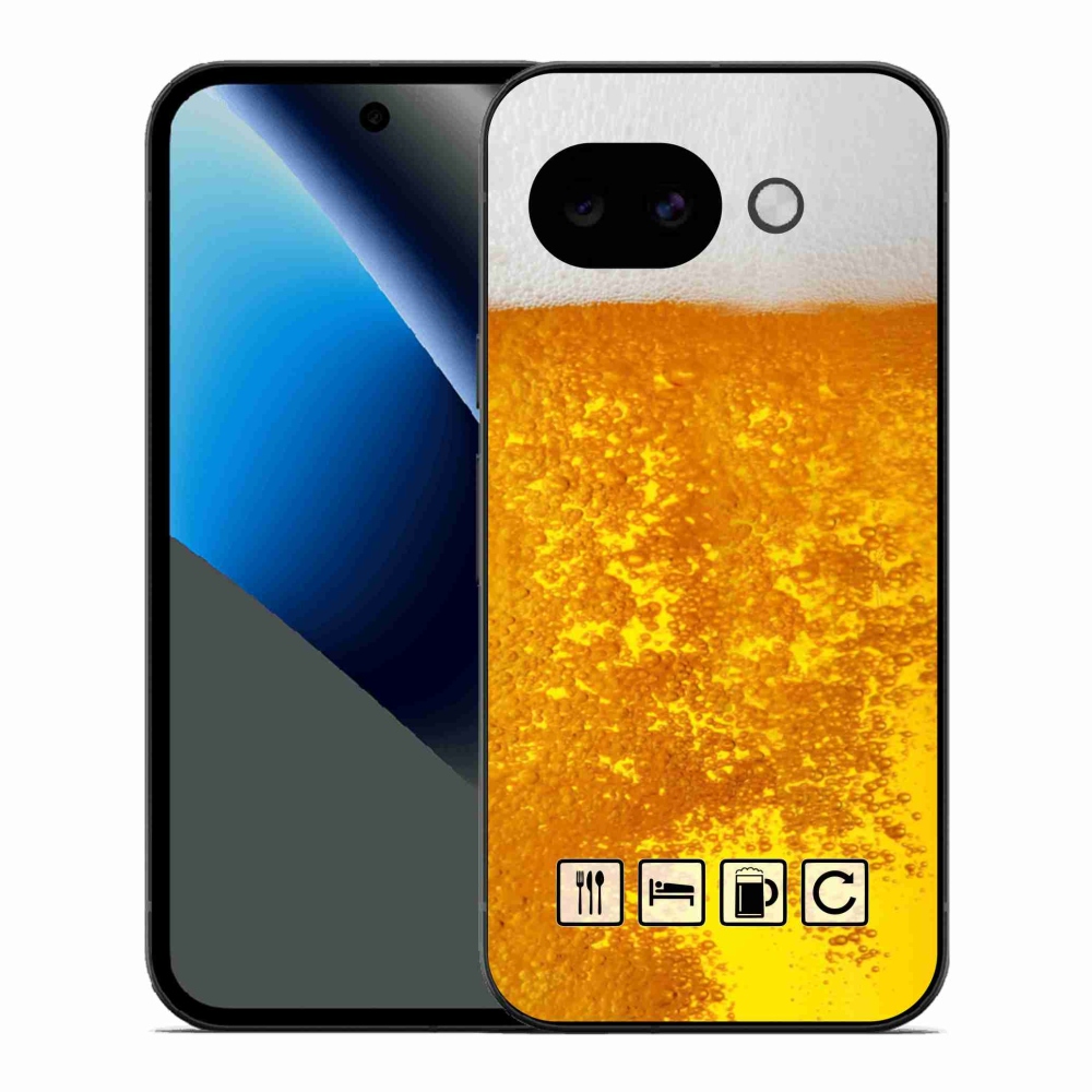Gélový kryt mmCase na Google Pixel 10a - pivný motív 3