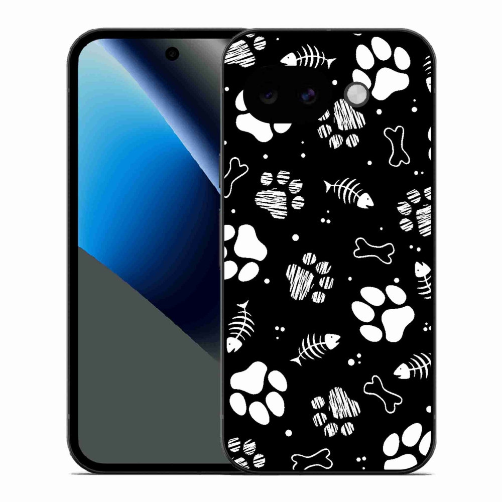 Gélový kryt mmCase na Google Pixel 10a - psie labky