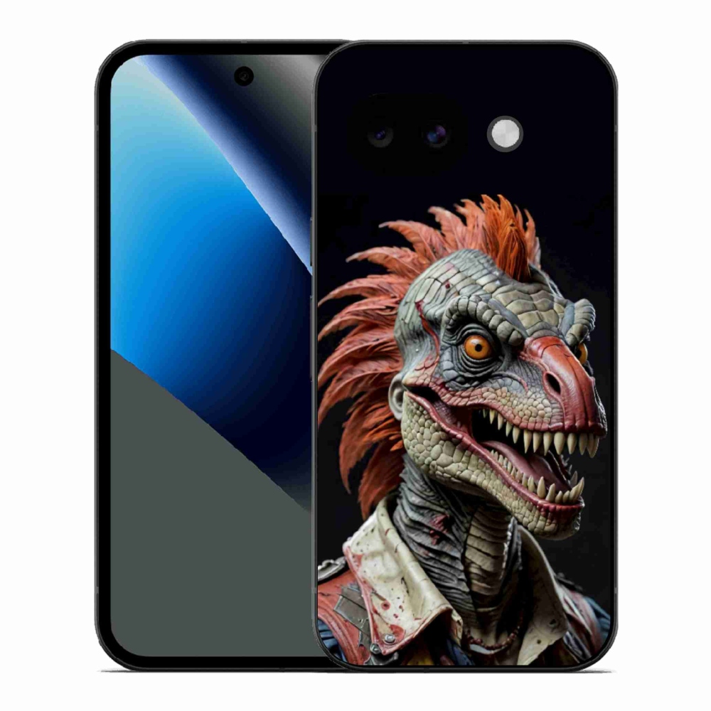 Gélový kryt mmCase na Google Pixel 10a - punk dinosaurus