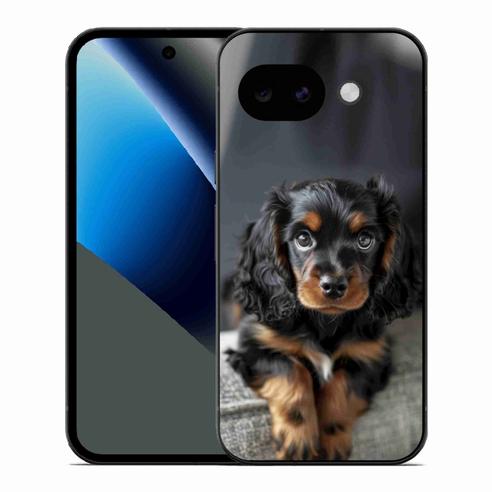 Gélový kryt mmCase na Google Pixel 10a - roztomilý dlhosrstý jazvečík