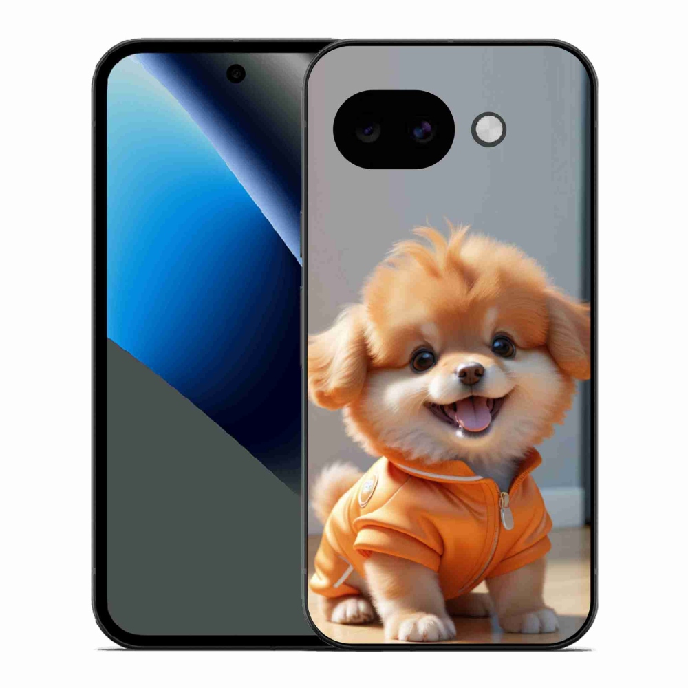 Gélový kryt mmCase na Google Pixel 10a - roztomilý pomeranian v mikine