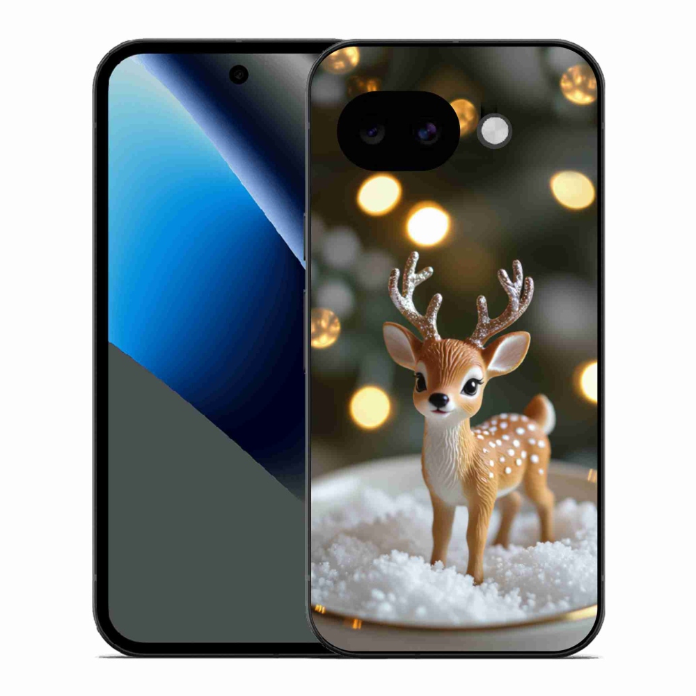 Gélový kryt mmCase na Google Pixel 10a - roztomilý vianočný jeleň