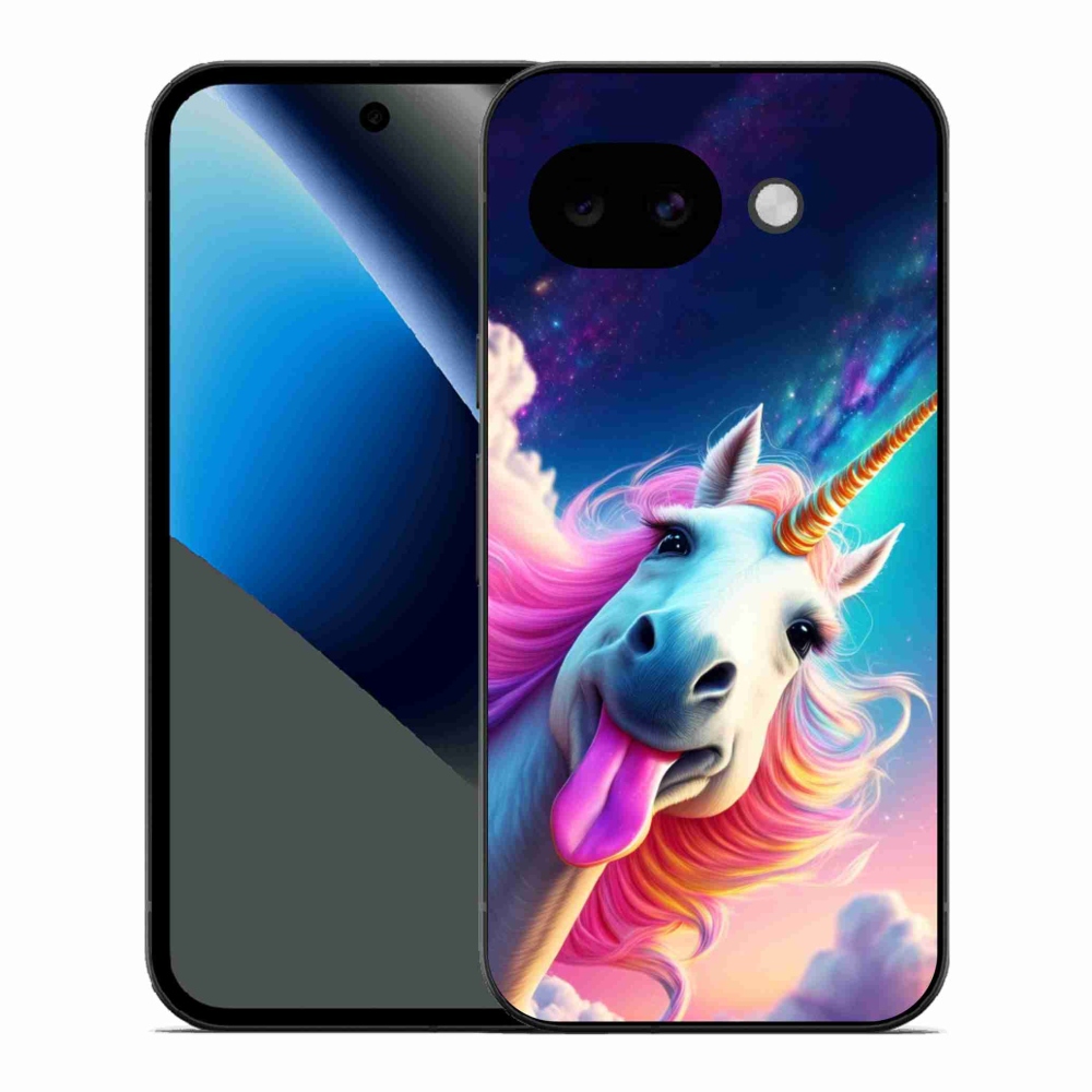 Gélový kryt mmCase na Google Pixel 10a - šialený jednorožec