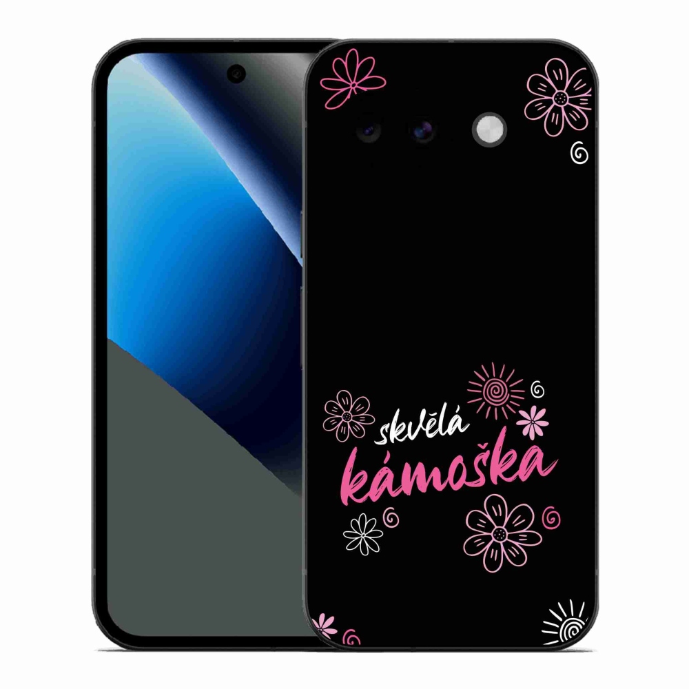 Gélový kryt mmCase na Google Pixel 10a - skvelá kamoška čierne pozadie