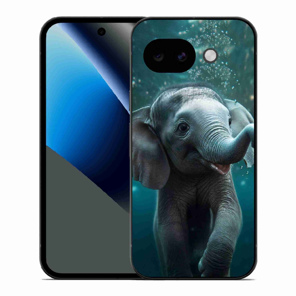 Gélový kryt mmCase na Google Pixel 10a - sloník pod vodou