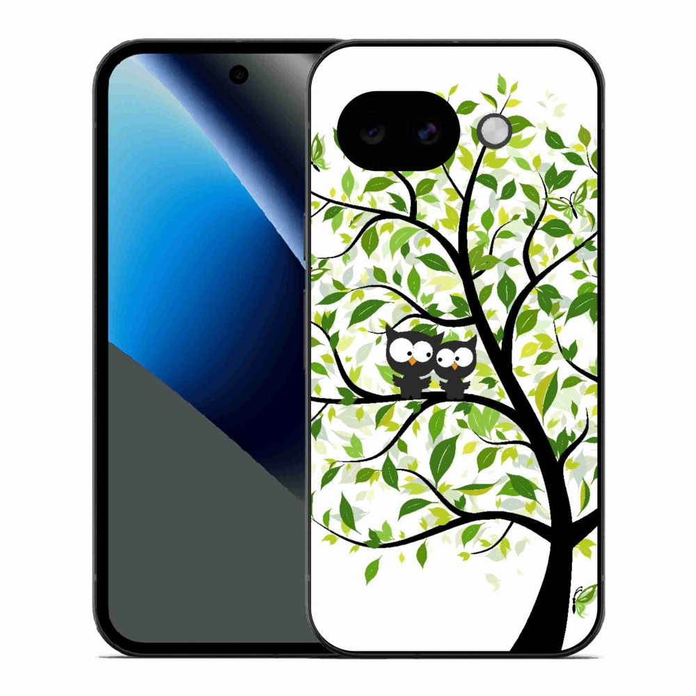 Gélový kryt mmCase na Google Pixel 10a - malej sovy na strome