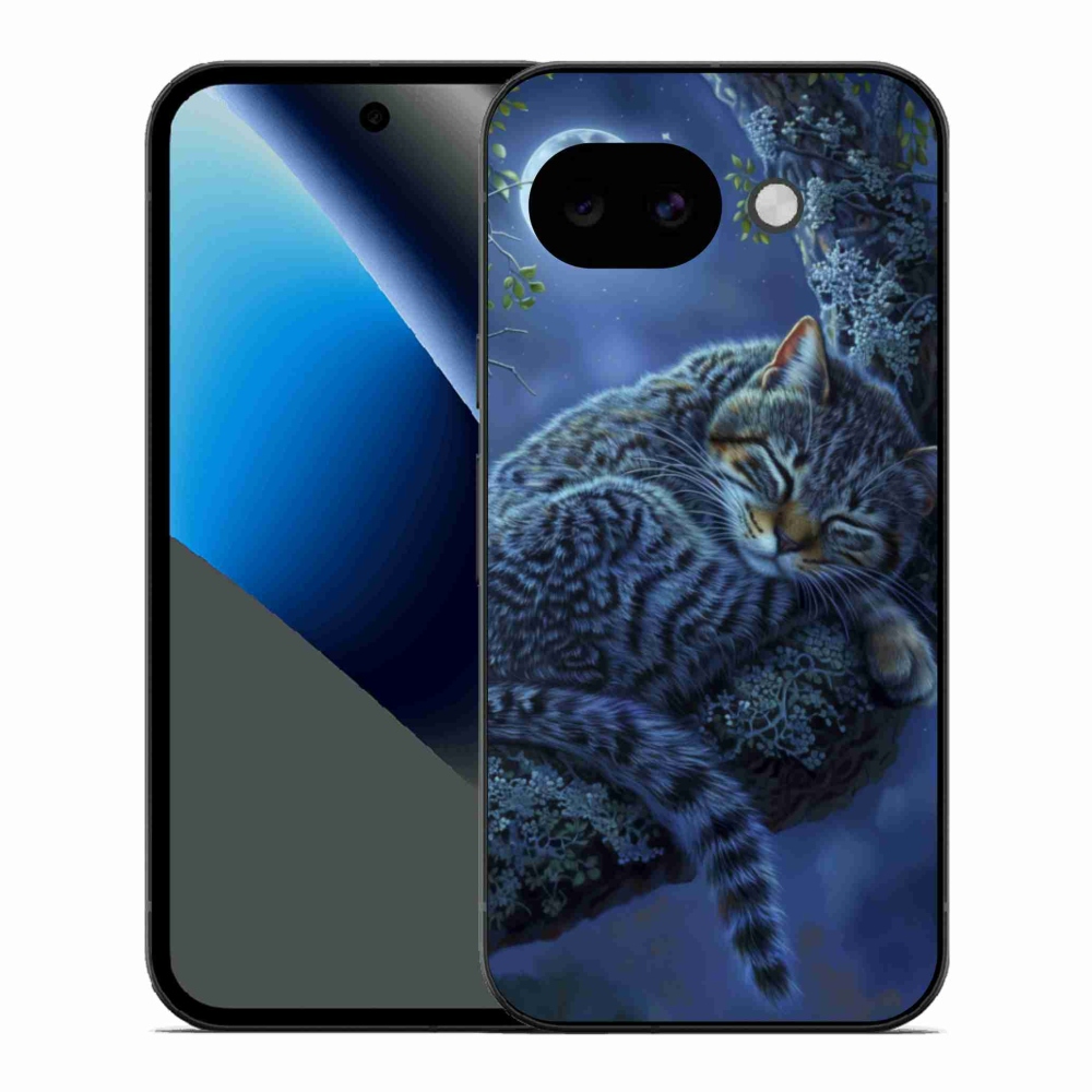 Gélový kryt mmCase na Google Pixel 10a - spiaca mačka
