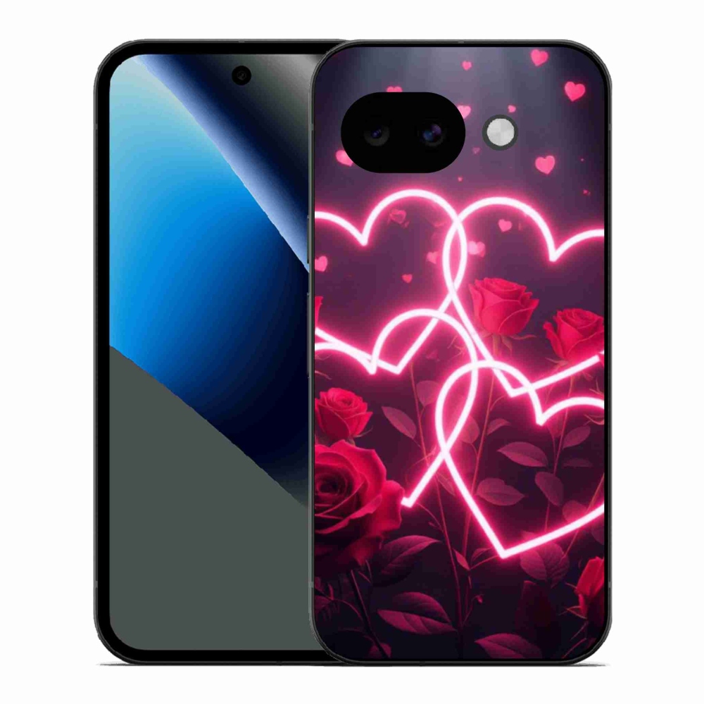 Gélový kryt mmCase na Google Pixel 10a - srdce lásky