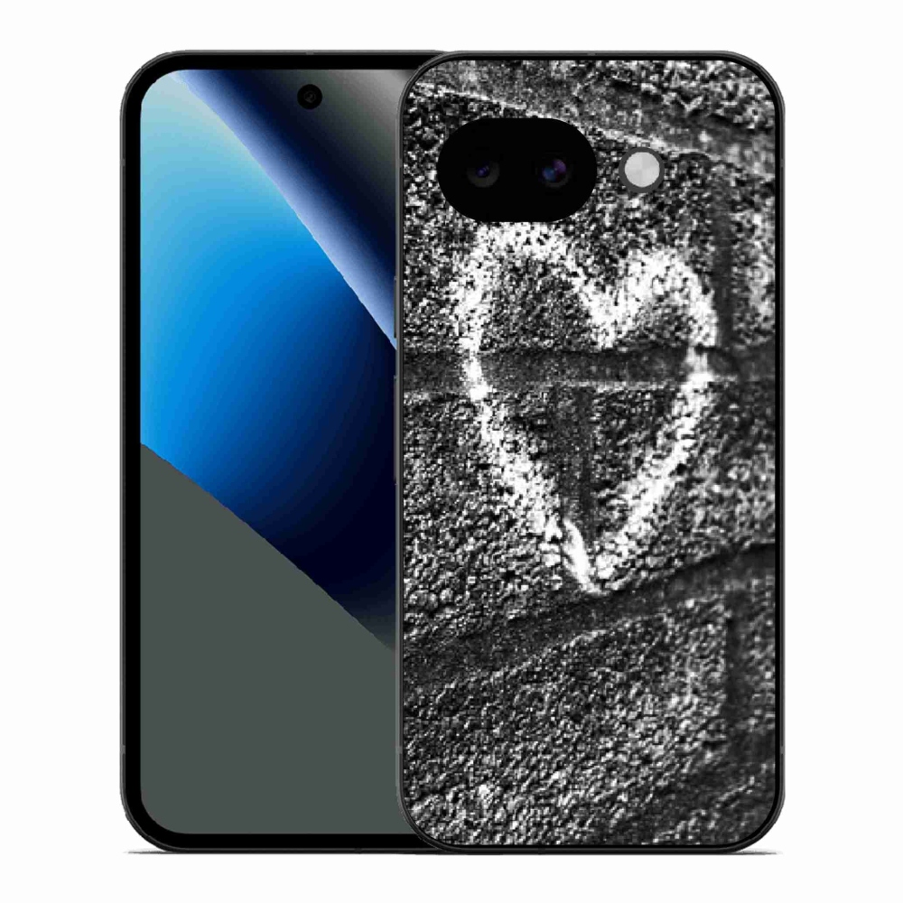 Gélový kryt mmCase na Google Pixel 10a - srdce na stene