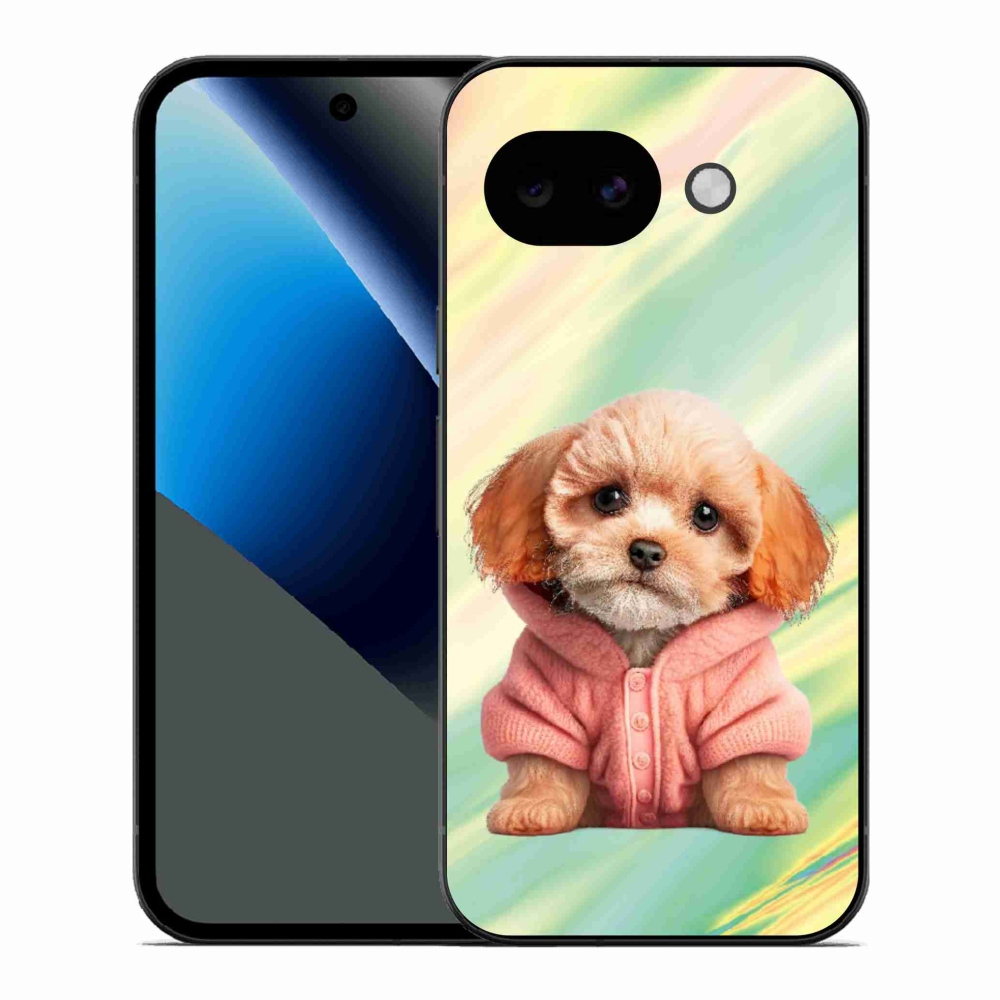 Gélový kryt mmCase na Google Pixel 10a - šteňa vo svetri