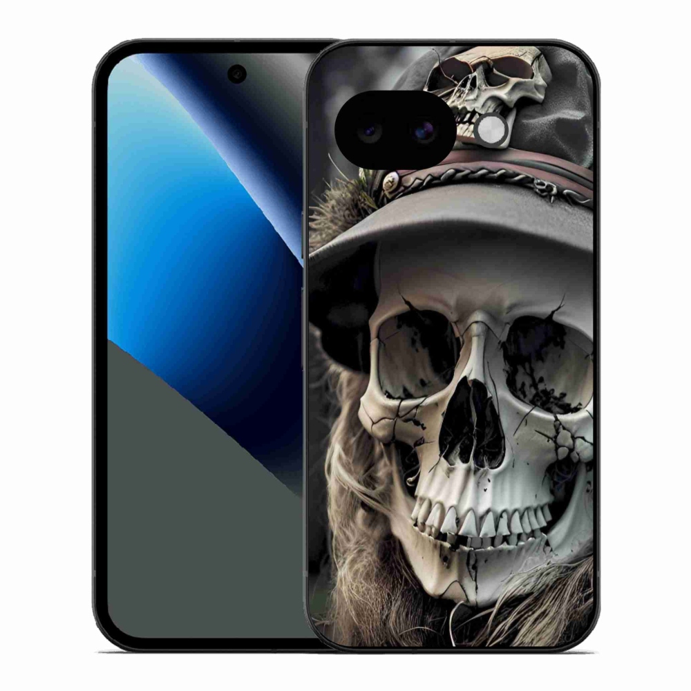 Gélový kryt mmCase na Google Pixel 10a - temná lebka