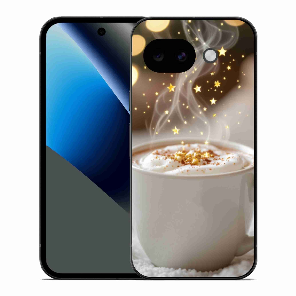 Gélový kryt mmCase na Google Pixel 10a - vianočný horúci nápoj