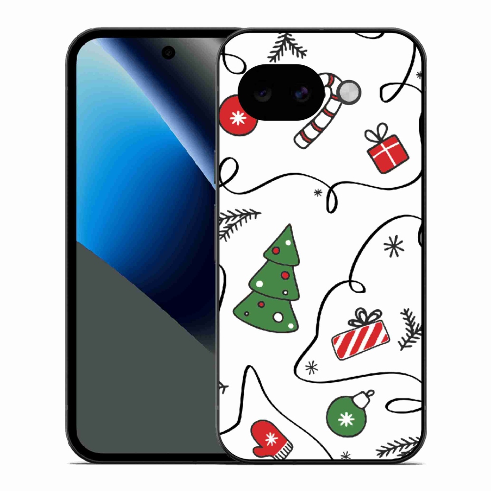 Gélový kryt mmCase na Google Pixel 10a - vianočné motívy