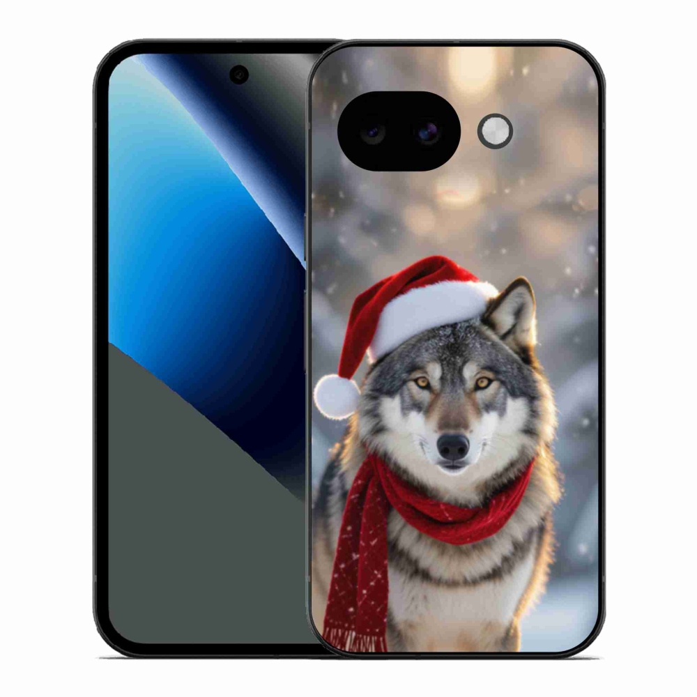Gélový kryt mmCase na Google Pixel 10a - vianočný vlk