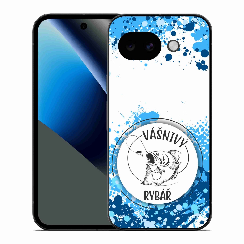 Gélový kryt mmCase na Google Pixel 10a - vášnivý rybár biele pozadie