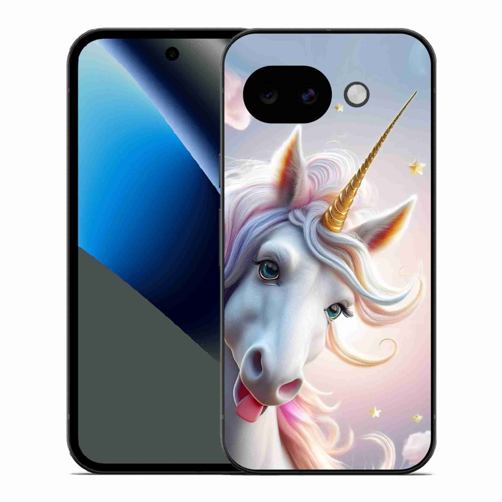 Gélový kryt mmCase na Google Pixel 10a - veselý jednorožec