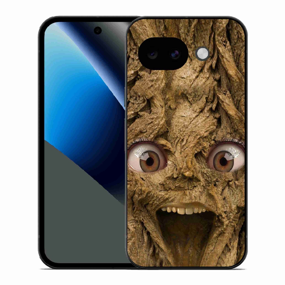 Gélový kryt mmCase na Google Pixel 10a - veselý strom s očami