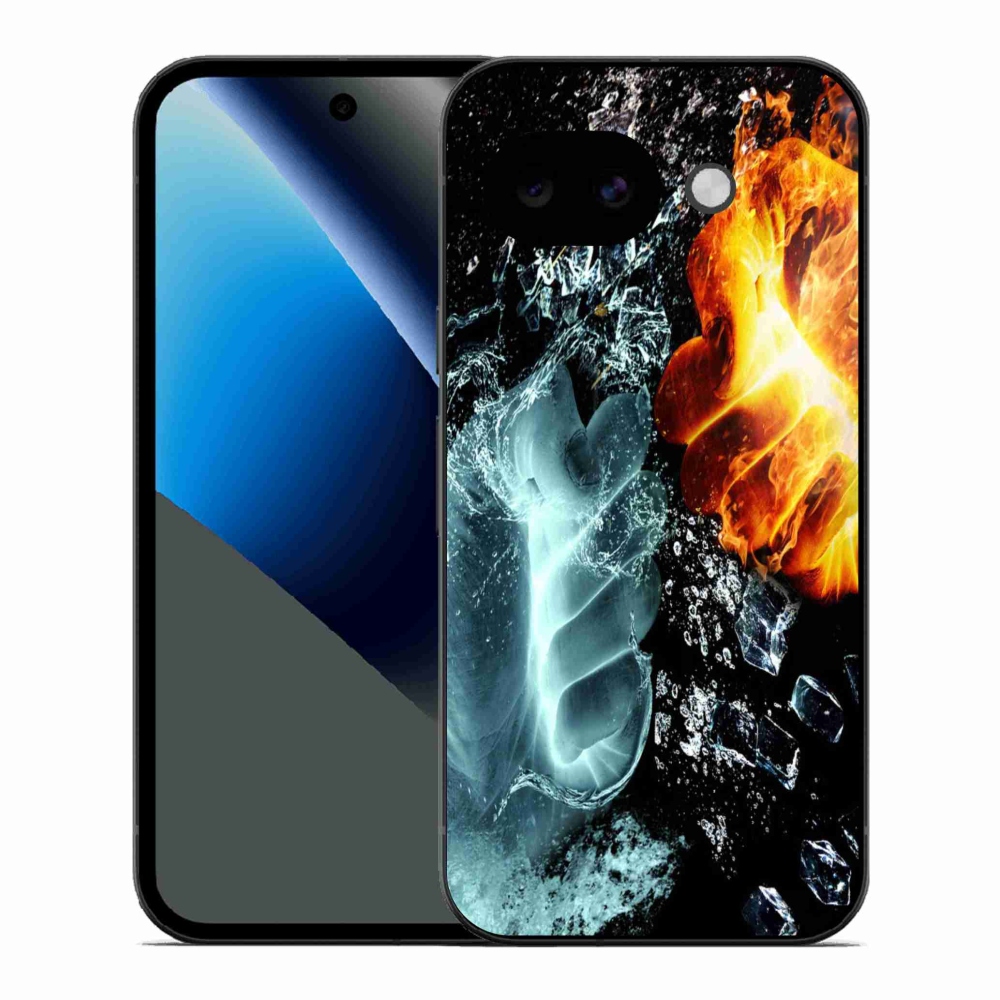 Gélový kryt mmCase na Google Pixel 10a - voda a oheň