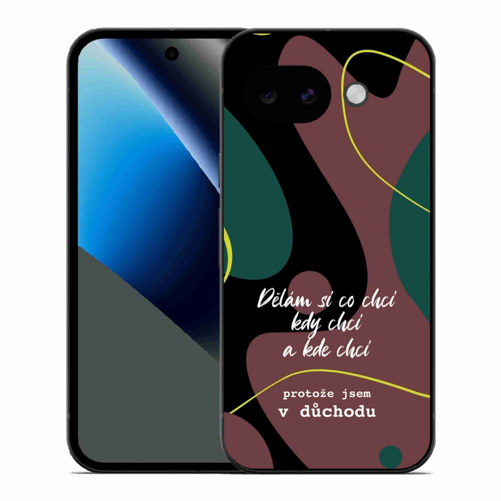 Gélový kryt mmCase na Google Pixel 10a - vtipný text 10 čierne pozadie