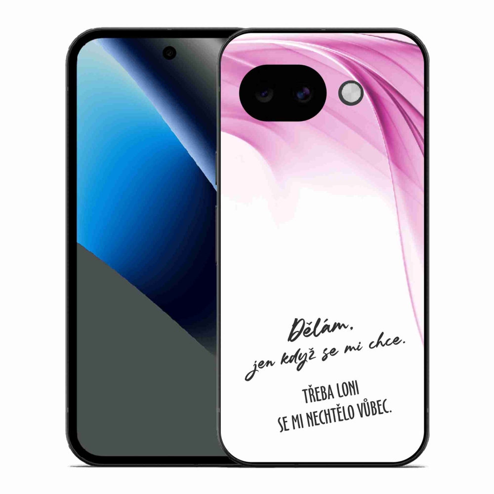 Gélový kryt mmCase na Google Pixel 10a - vtipný text 12 biele pozadie