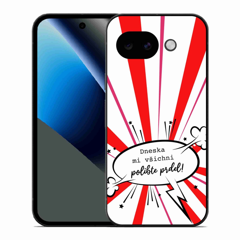 Gélový kryt mmCase na Google Pixel 10a - vtipný text 15 biele pozadie