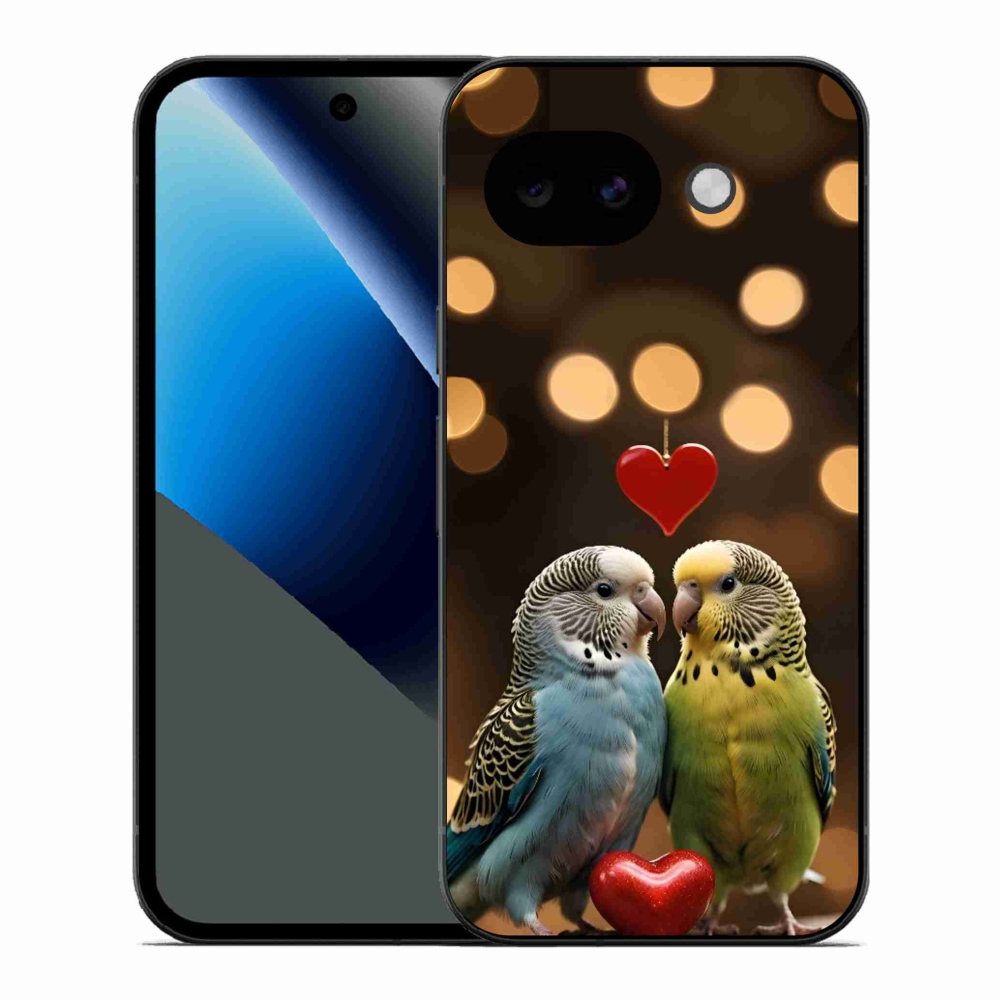 Gélový kryt mmCase na Google Pixel 10a - zamilovaní papagáje