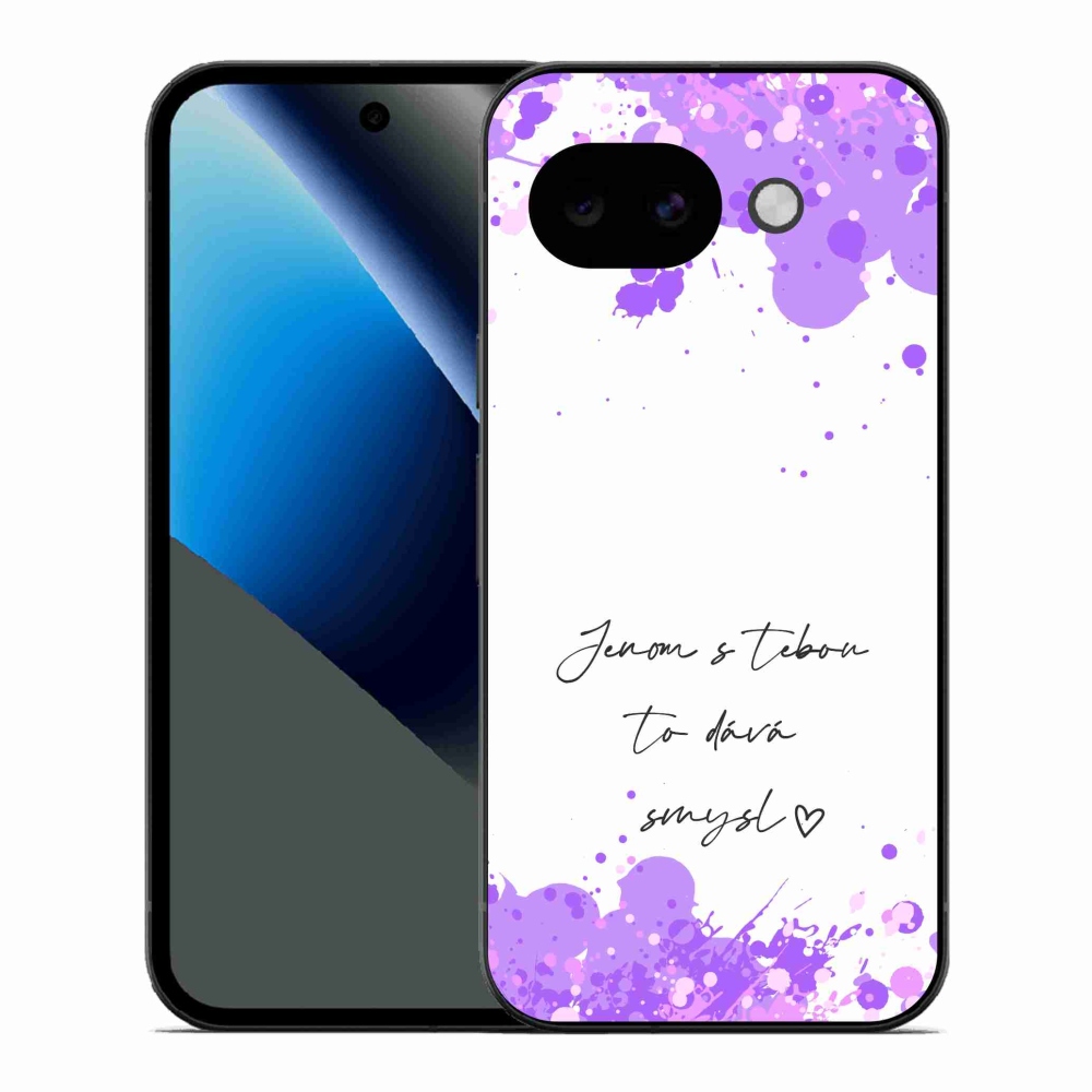 Gélový kryt mmCase na Google Pixel 10a - zamilovaný text biele pozadie