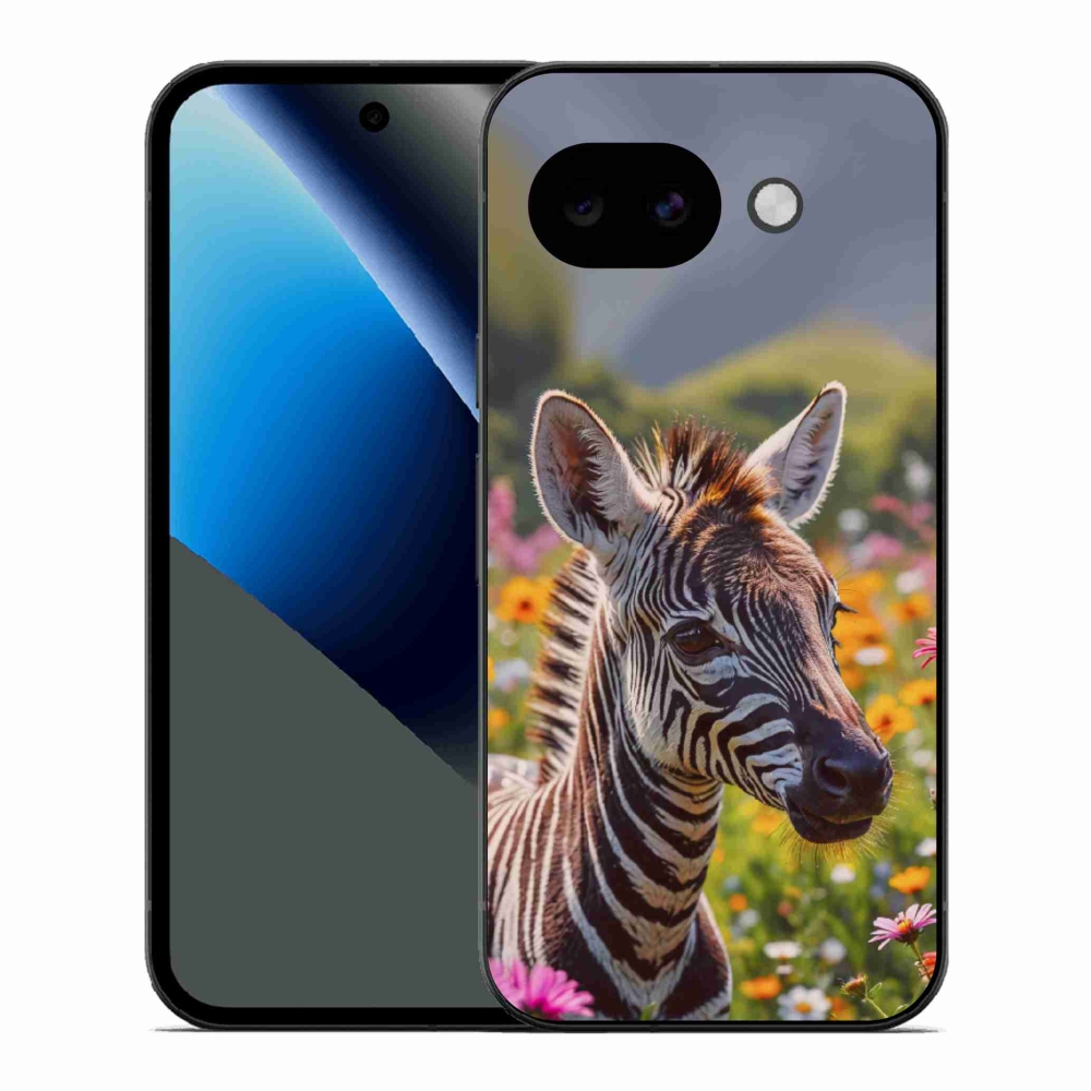 Gélový kryt mmCase na Google Pixel 10a - zebra na lúke
