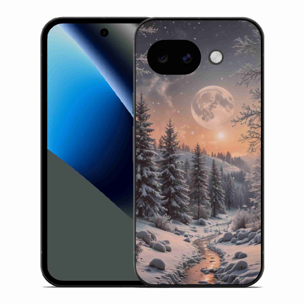 Gélový kryt mmCase na Google Pixel 10a - zimná krajina 2