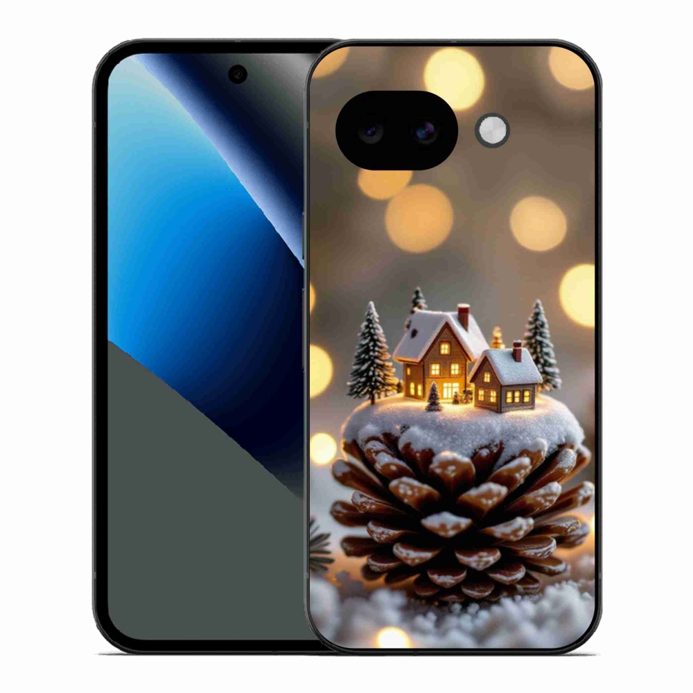 Gélový kryt mmCase na Google Pixel 10a - zimná dedinka