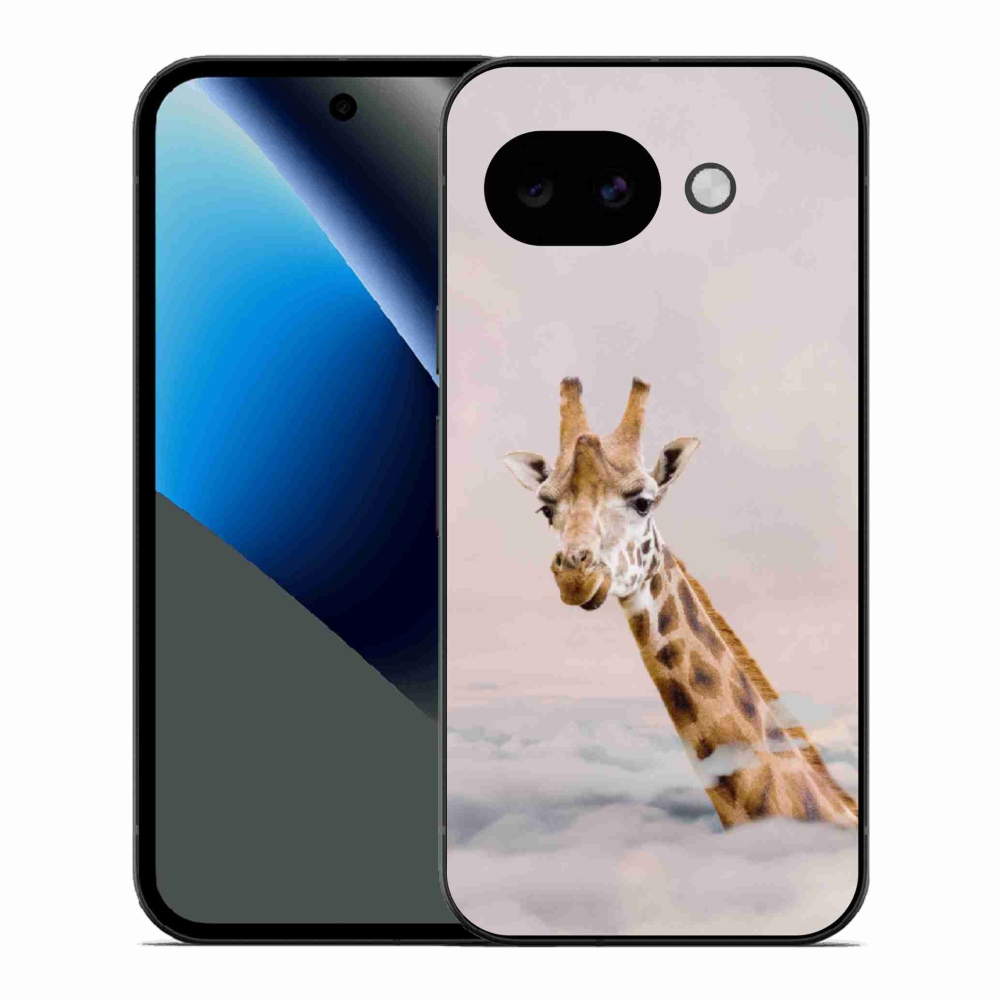Gélový kryt mmCase na Google Pixel 10a - žirafa v oblakoch